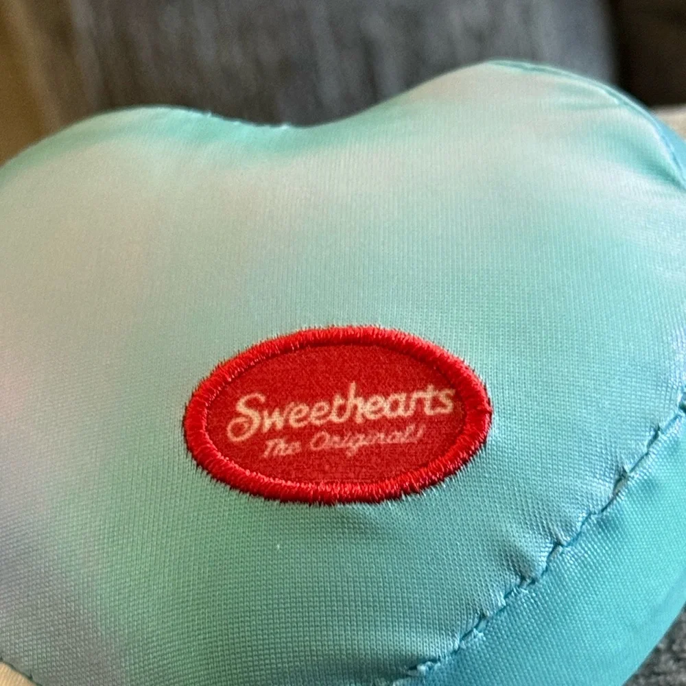 Sweetheart Heart Backpack Clip Memory Foam.Yellow/Pink/Blue/Purple (price per 2)